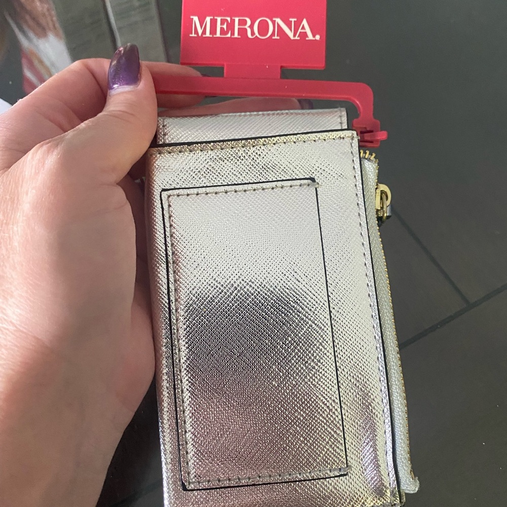 Merona Silver Key & Card Holder